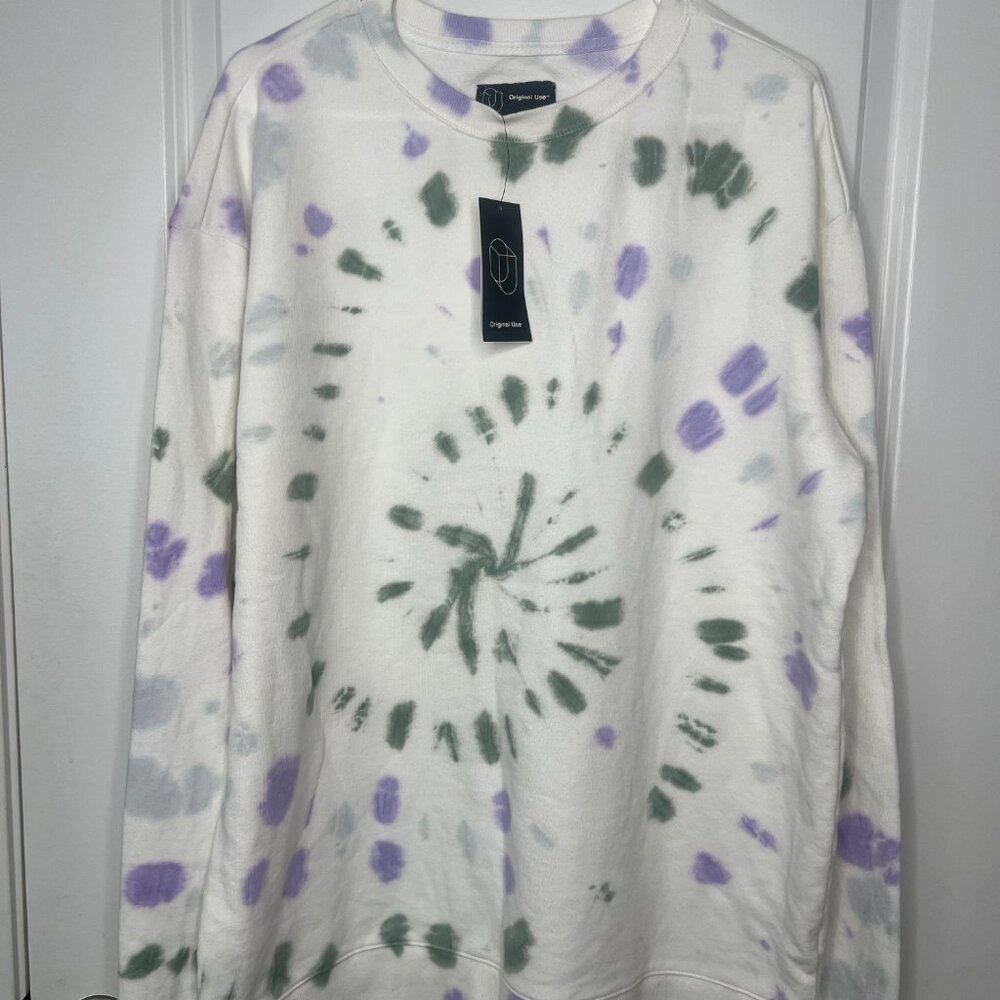 Original Use Tiedye Lightweight Sweater Unisex Size Large Boho Hippie/Summer NWT - Picture 6 of 7